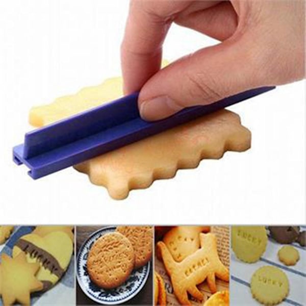 Kjeks Baking Trykking Alfabetform Kakeform Kakekutter Ordtrykk Stempel Bakeform Kakekrølling Pregeform Kake DIY Verktøy