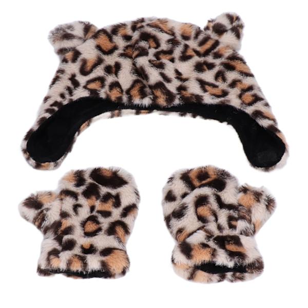 Baby Hat Gloves Set Mjuk Bekväm Dubbelskiktsdesign Söt Utsökt Kläder Tillbehör