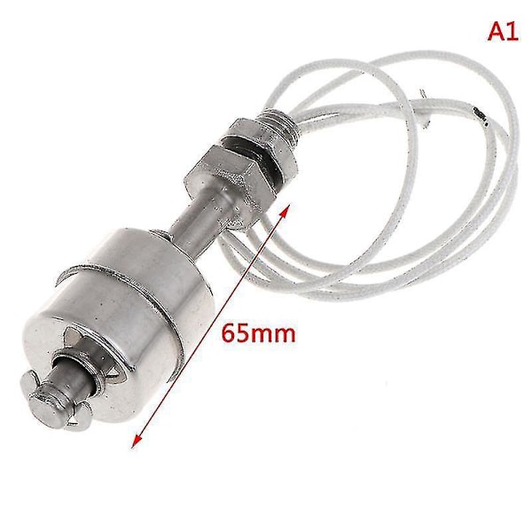 Rostfritt stål Mini Vertikal Vattennivå Sensor Float Switch 65mm