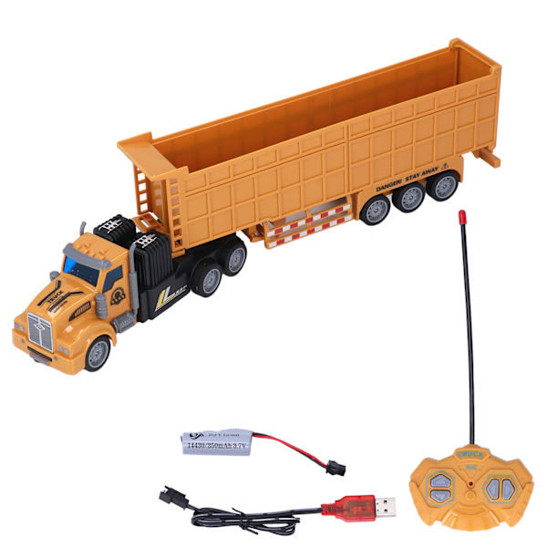 1:48 mittakaavan RC-rekka-autolelu, korkea simulaatio, kauko-ohjattava kuljetusauto lapsille
