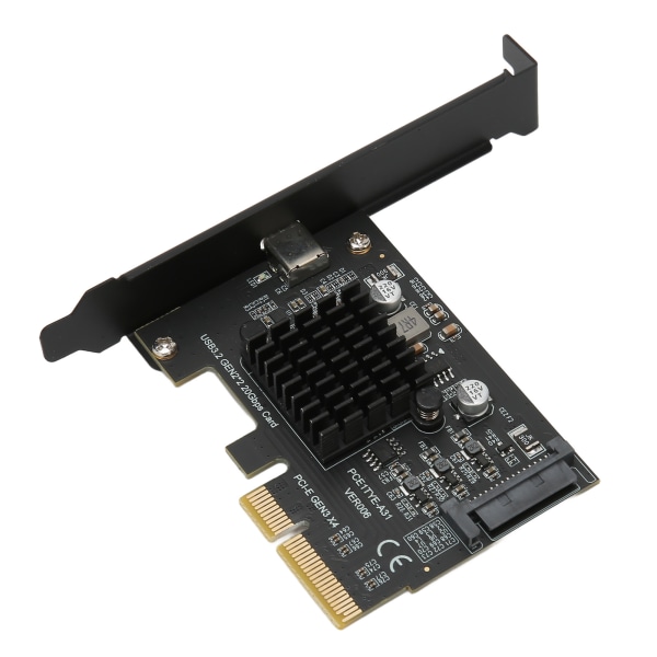 USB3.2 Laajennuskortti GEN2x2 20Gbps ASM3242 Chip PCI E 4X Extender Laajennuskortti Windows 10 11