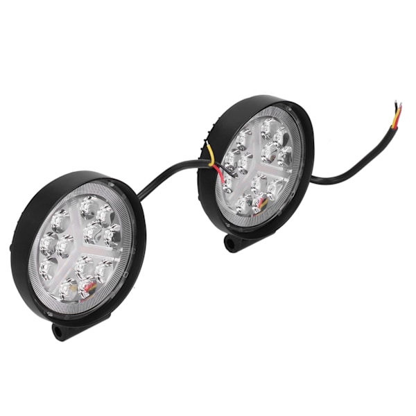 2 stk. 4in runde arbejdslys 6000K LED 12‑30V 160W IP68 Universal til Off‑Raod Pickup Truck SUV