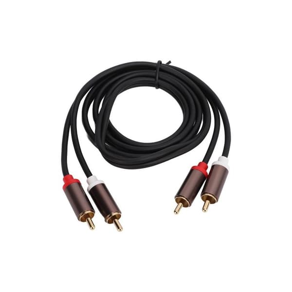 2 High-Fidelity RCA-kabler til lydsystemer, hjemmebiograf og Hi-Fi-systemer