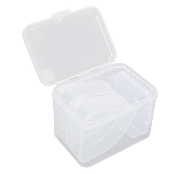 4 stk. Makeup Puff Svamp Holder Etui Forskellig Form Transparent Bærbar Vandtæt Puff Beskyttende Beholder