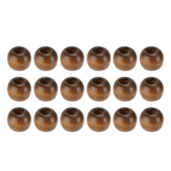 Harmaat Puuhelmet - 10mm - Paketti 500 - DIY-Käsityö Makramee-Rannekkeiden ja Kaulakorujen Valmistukseen