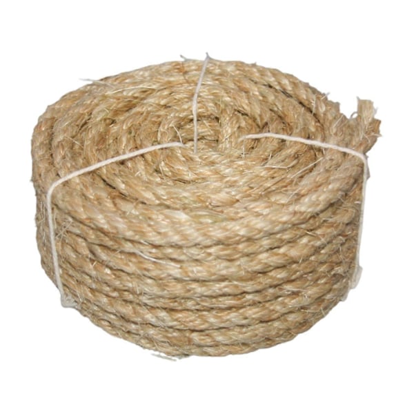 Naturlig Sisal Reb Kraftig Katte Kradser Udskiftning Snor til Katte Kradsestolpe DIY Håndværk Zekai Brun L