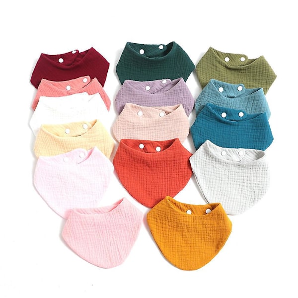 Bomullsbandana-smokker for gutter, 15 farger, for sikling og mating