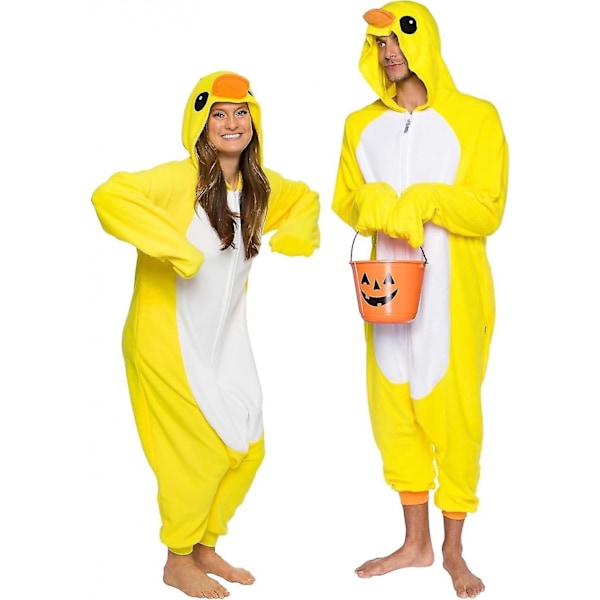 Eläin- ja merieläinpehmolelu Cosplay-asu - Hauska ja viihtyisä asu aikuisille, naisille ja miehille X-Large Ankka