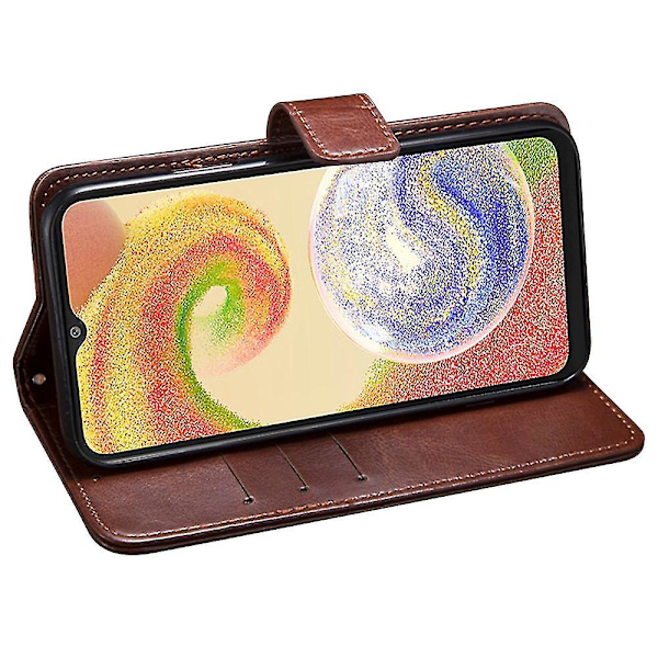 Til Samsung Galaxy A15 5G Etui Crazy Horse Tekstur Læder Wallet Cover-B6 Hvid