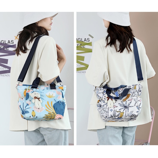 Bleieveske Tote Bærbar Mote Utendørs Multifunksjonell Baby Tote Bag Messenger for Mamma Pappa