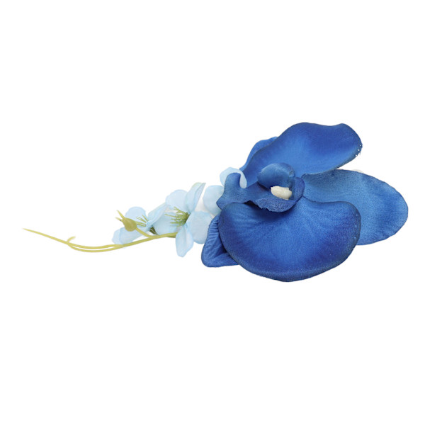 5 st Brudgum Boutonniere Elegant Herr Bröllop Blomma Livsliknande Permanent Återanvändbar Konstgjord Brosch Blomma Blå