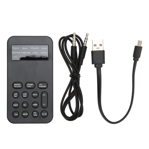 Voice Changer Håndholdt Mini Voice Changer Device 8 Sound Effects Machine for Phone Calling Gaming
