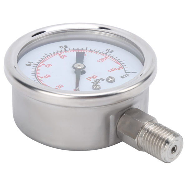 Trykmåler Rustfrit Stål Industriel Måler Præcis Måling 0‑1.0MPa M14x1.5 Y‑60BF