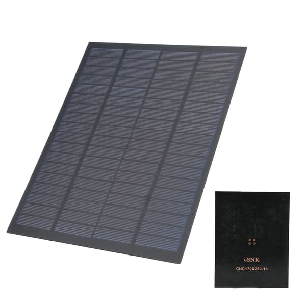 Mini solcellepanel polysilisium epoksy batterimodul lader industrielt strømkort 18V 5W