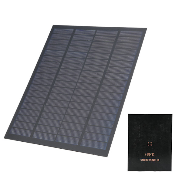 Mini solpanel polykisel epoxibatterimodulladdare industriell strömkort 18V 5W