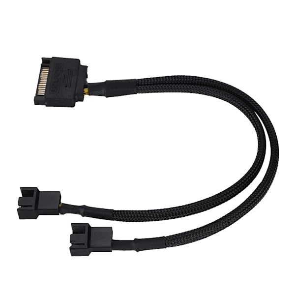 SATA 15Pin - 2*4Pin jäähdytystuulettimen power 2-tie muunnin 22AWG-kaapeli