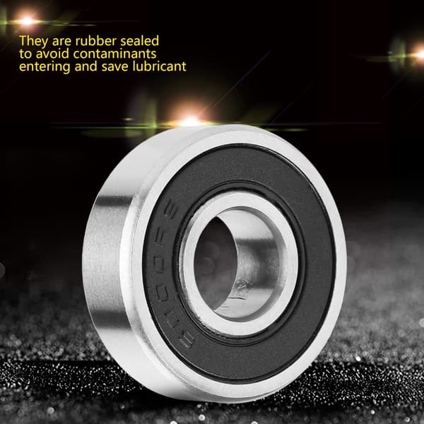 10 stk. 6000-2RS Gummitætnede dybsporkuglelejer 10mm*26mm*8mm