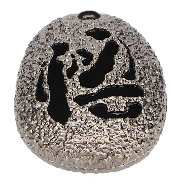 Metal røgelsesholder imiteret rock stil oval form Robust let at rengøre røgelse askebakke til hjemmets meditationsindretning