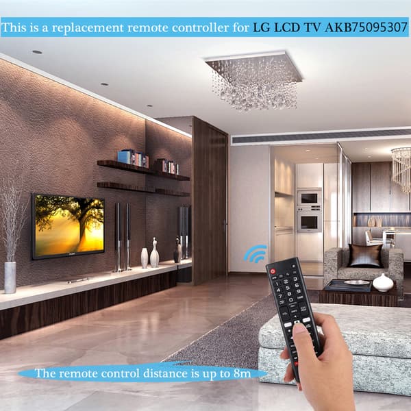 ABS 3D Fjernkontroll Erstatning for LG AKB75095307