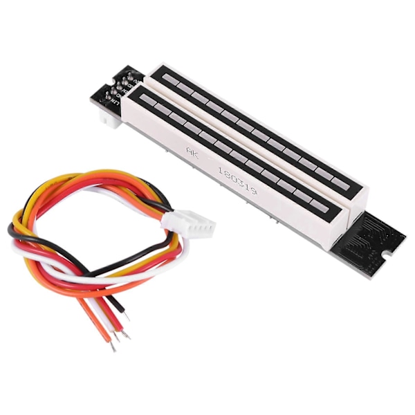 Dobbel 12 Musikk Nivåindikator LED Spektrum VU Meter Forsterker()