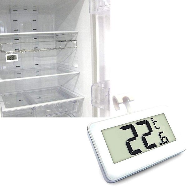 Digital termometer för kyl och frys - LCD-display, hängande eller stående - 3-pack