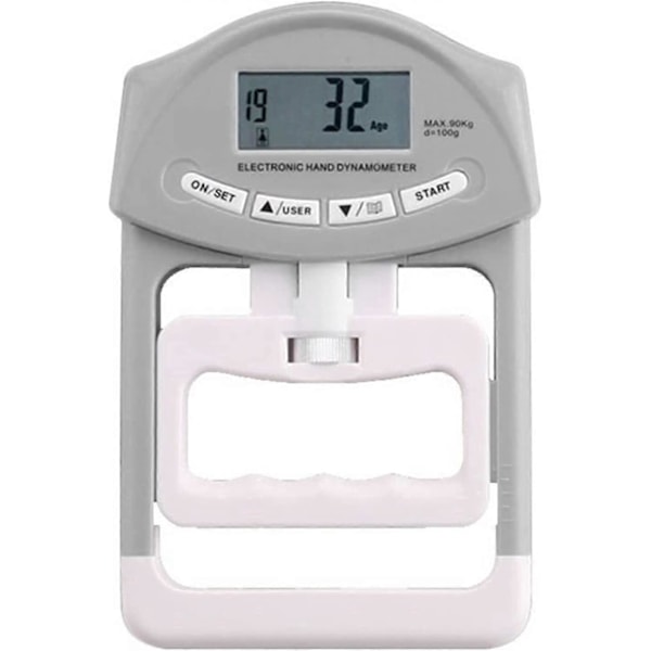 Kraftmålingsinstrument Digitalt Elektronisk Hånddynamometer 90kg/200lbs Tælle Griber Håndgreb Forstærker Måleinstrument Auto Optagelse P