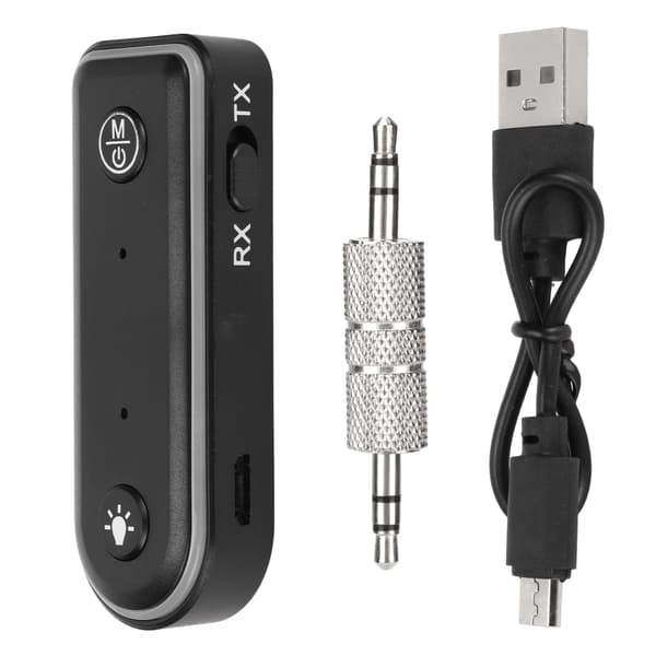 Trådløs Bluetooth FM-sender mottaker bilradio lydadapter med omgivelseslys håndfri samtale USB-lading Q3