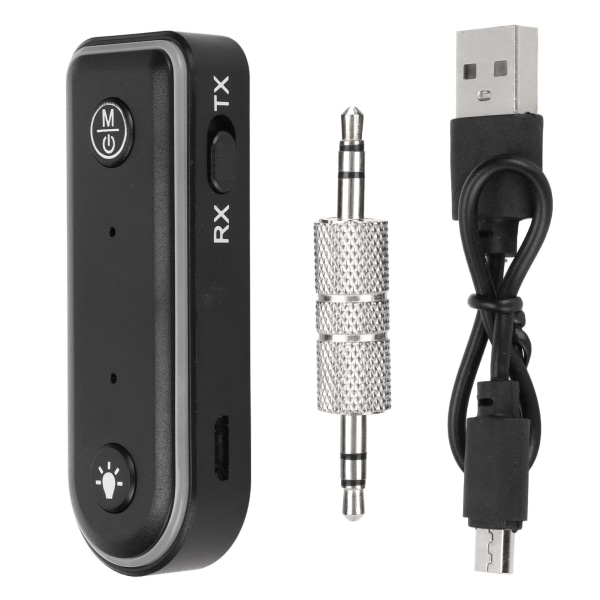 Trådløs Bluetooth FM-sendermottaker Bilradiolydadapter med omgivelseslys Håndfri samtale USB-lading Q3
