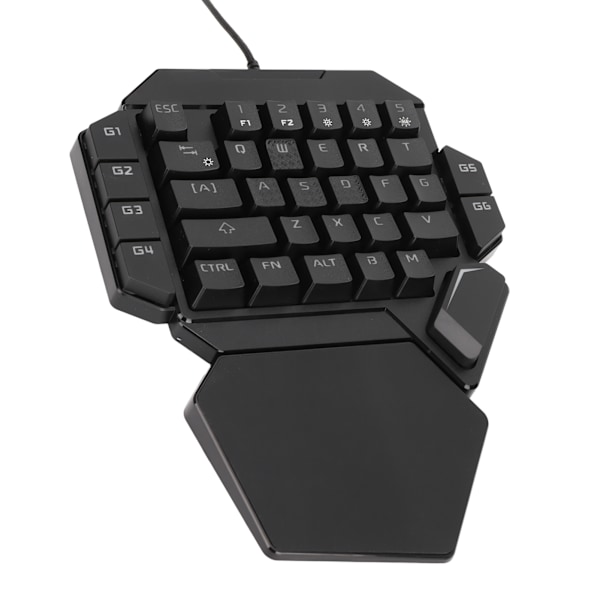 Enhånds tastatur 35 taster nøyaktig følsom kontroll 6 programmerbare taster ergonomisk design halv tastatur