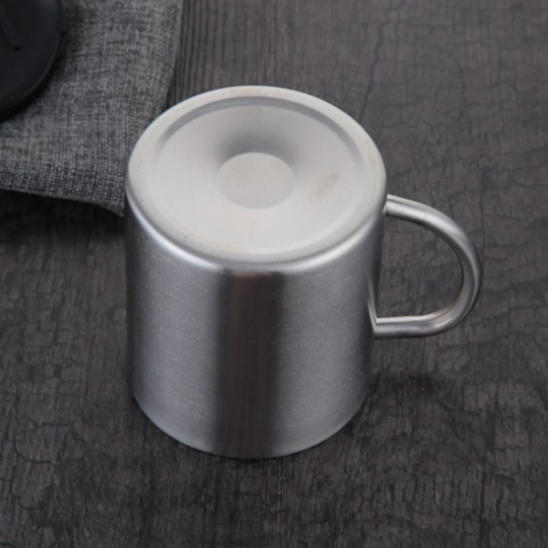 Rustfri stål dobbeltvægget isoleret krus kop kaffe øl te krus 220 ml
