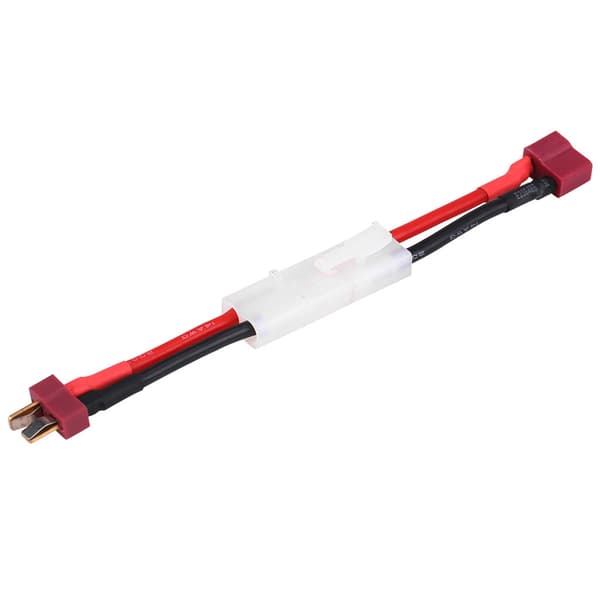 2 stk./sæt T-stik hun/han til Tamiya han/hun adapterkabel 14 AWG ledning RC tilbehør