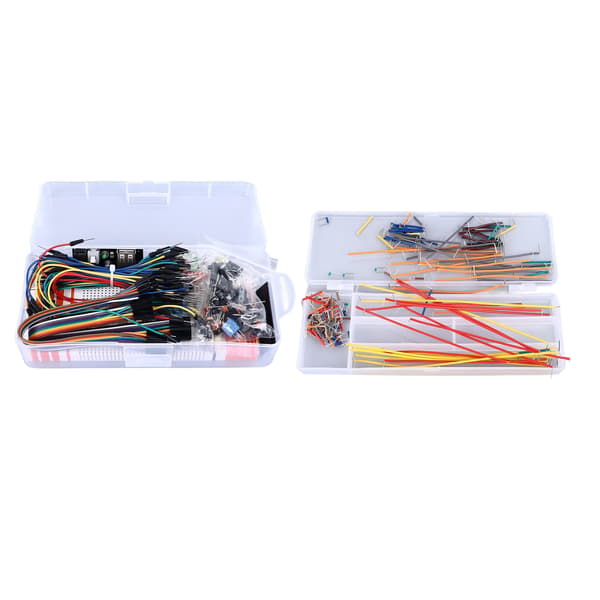 Elektronisk Komponentsæt 830 Hul Breadboard Modstand Potentiometer Jumper Wire Elektronik Startsæt