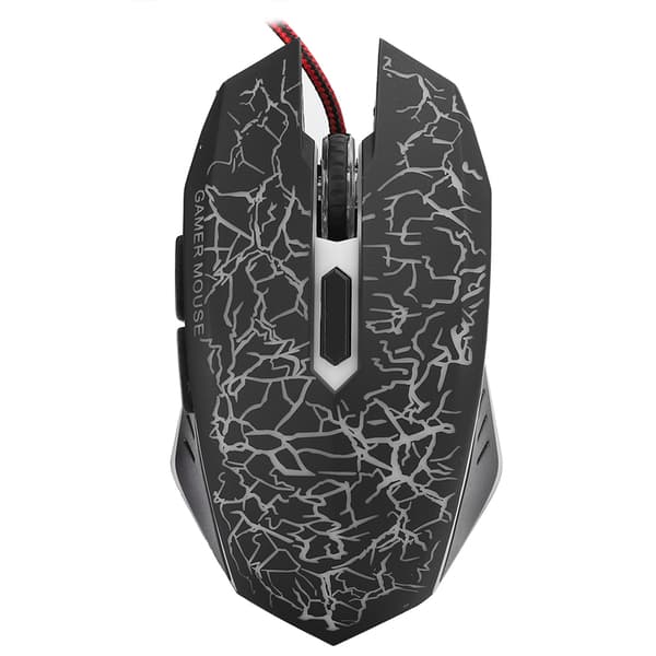 Mus Gamier Kablet 6 Knapper Ergonomisk LED USB Gamer Mus til Computer Bærbar Stationær PC