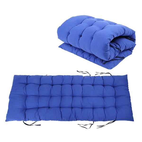 Lång kuddmatta för fåtölj gungrottingstol Fällbar trädgårdslounge sittdyna 48x155x8cm
