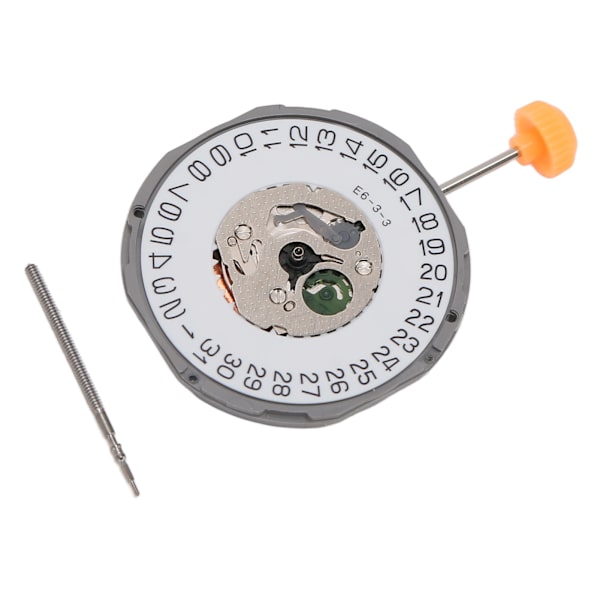 3 Pin Quartz Watch Urverk Reparationsdel för 1M12 Quartz Watch Enkel installation Watch Urverk Tillbehör Datum 3
