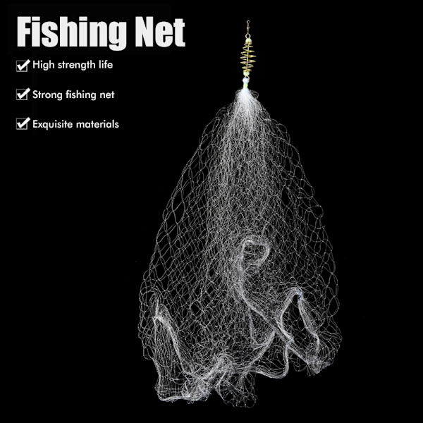 Fiske Nätfälla Spö Gjut Fiske Nät Hållbart Fisknät Fiskeutrustning Fiske Nät
