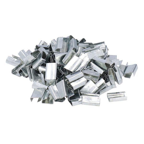Metallbåndspenne Galvanisert stålemballasje Åpne forseglinger for 16 mm plast PET-stropp