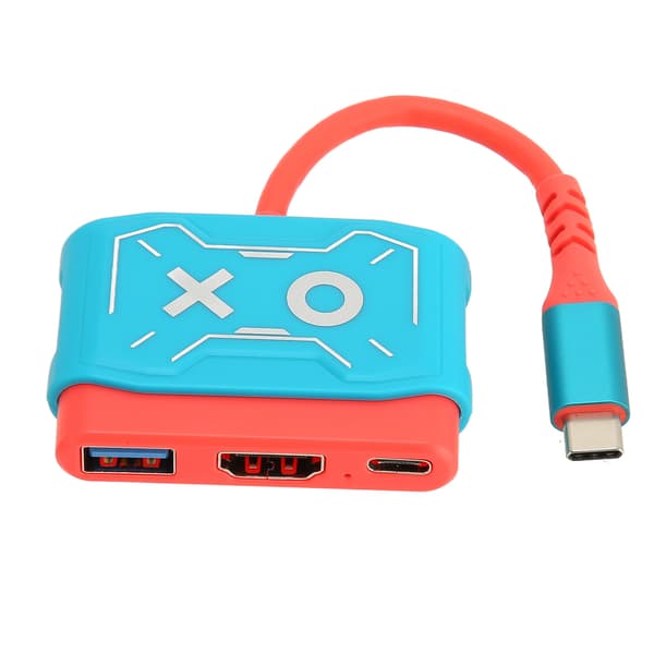 USB C til HD Multimedia Interface Videoomformer 3 i 1 HD 4K Plug and Play Omformeradapter for Switch for MacBook