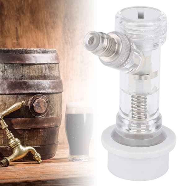 Transparent Ball Lock Keg Disconnect med intern kontraventil Ølfadstik Tilbehør