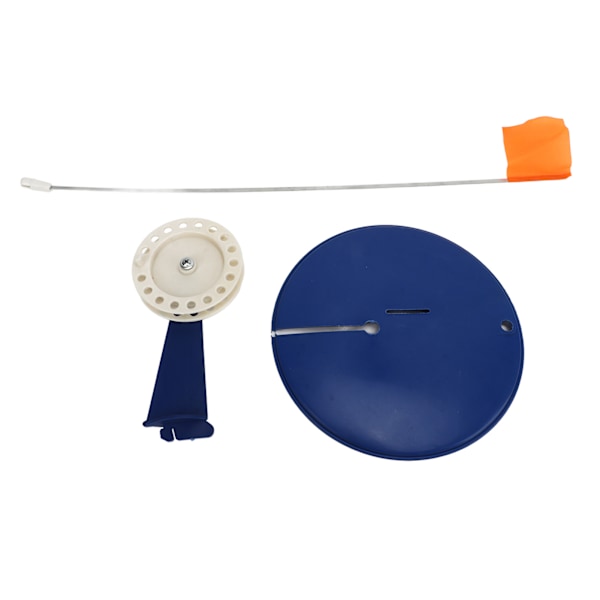 Isfiskeri Tip Up Flag Kit Bærbar Vinterfiskeri Stang Indikator Flag Flydende Base Grej