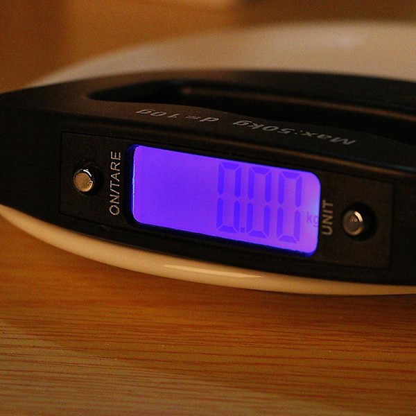 Bærbar LCD Elektronisk Digital Rejsebagageskala - 50 kg Vægtkapacitet