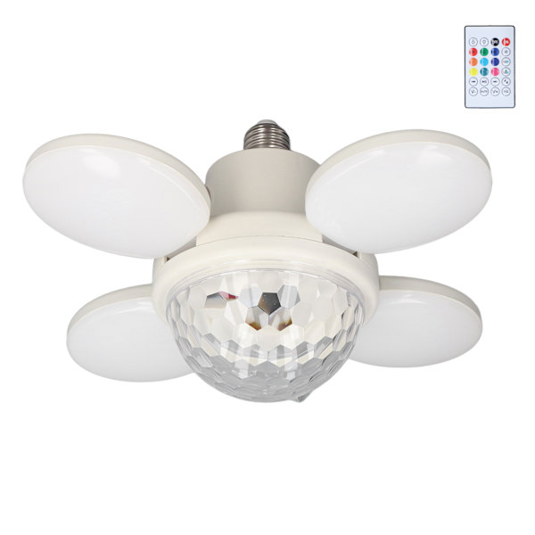 LED-ljus RGBW dimbar synkronisering färgförändring justerbar panel fjärrkontroll spela musik ljus 85‑265V