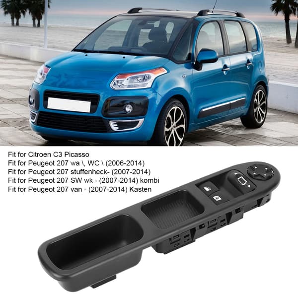 Høyre vindusbryter 6554QC passer til Peugeot 207