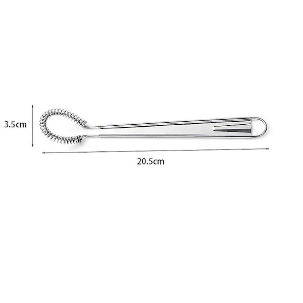 Magisk skedvisp i rostfritt stål Wick Freehand Visp Skummare Krämig Skumning Rostfritt stål (Silver)
