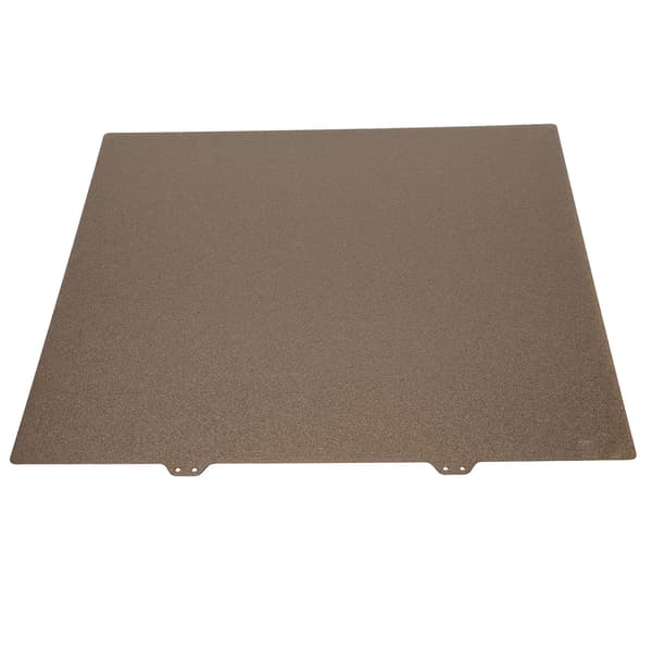 PEI Stålplade PEI Pulverlakering 377x370mm Guld Varmeplade Stålplade 3D Printer Tilbehør til Ender 5 Plus Stålplade