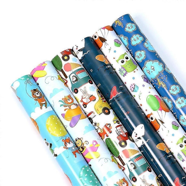 Presentpapper Barn Presentpapper 12 Ark 50 * 70cm Jul Presentpapper C