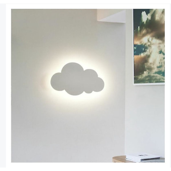 18w Væglampe - Sky Lampe - Indendørs Moderne - Små Hvide Skyer 30*19*3.5cm