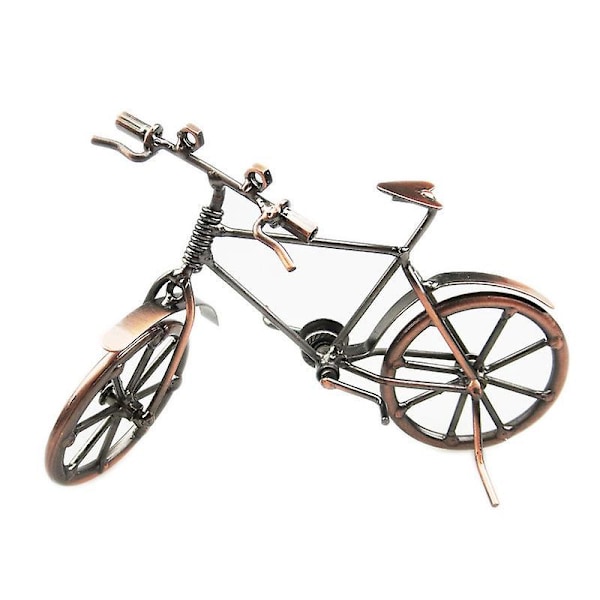 Kreativ smidesjärnscykelmodell, Vintage cykelkonst hemmakontorsdekoration, Metallhantverk hemdekoration cykelfigur, En liten gåva för cyklister