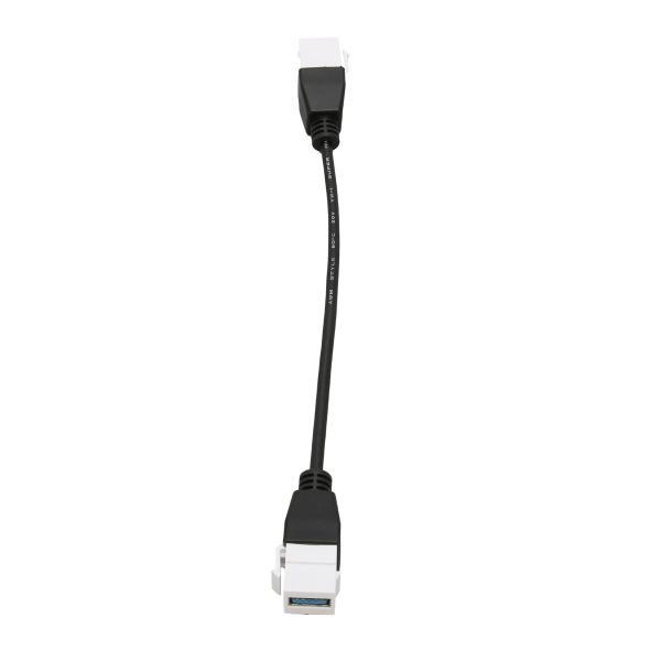 USB3.0 Keystone Jack Inserts -kaapeli USB3.0 naaras - naaras Keystone Insert seinälevyn lähtöpaneelin sovittimen liitinkaapeli