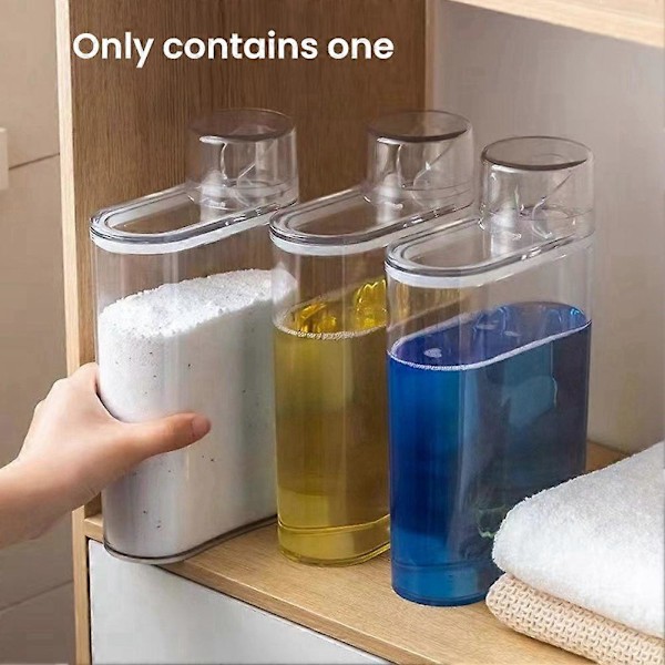 Transparent Tvättmedelsbehållare Förseglad Tank